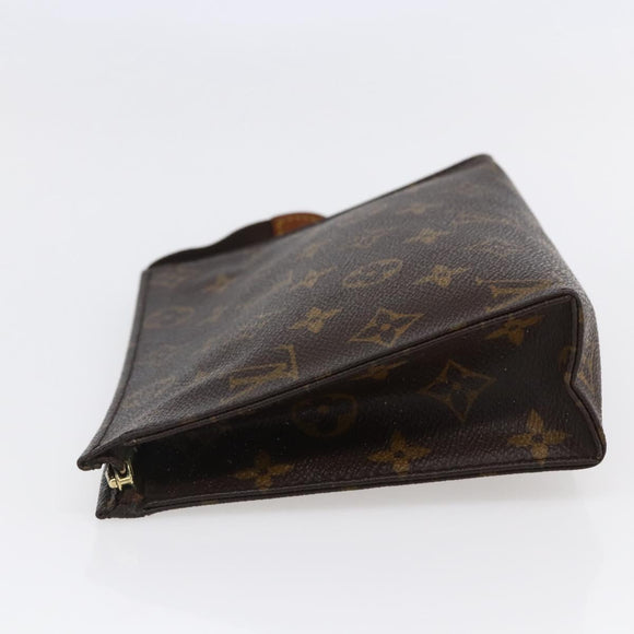 LOUIS VUITTON Monogram Poche Toilette 19 Pouch M47544 LV Auth 146227