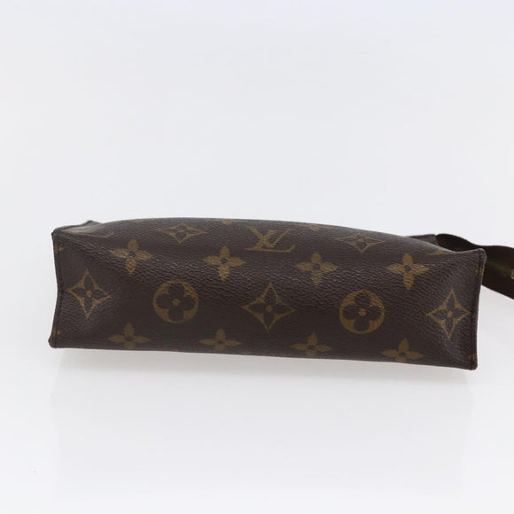 LOUIS VUITTON Monogram Poche Toilette 19 Pouch M47544 LV Auth 146227