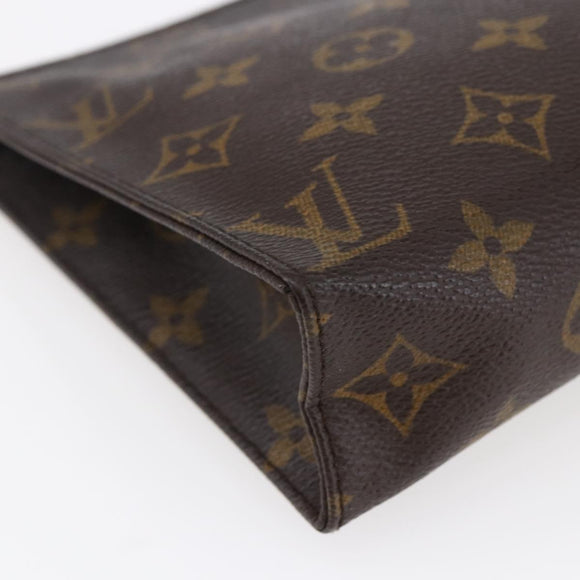 LOUIS VUITTON Monogram Poche Toilette 19 Pouch M47544 LV Auth 146227
