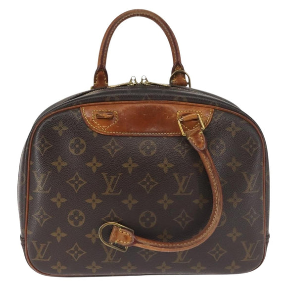 LOUIS VUITTON Monogram Trouville Hand Bag M42228 LV Auth 146231