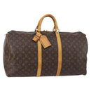 LOUIS VUITTON Monogram Keepall 55 Boston Bag M41424 LV Auth 146237-1
