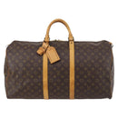 LOUIS VUITTON Monogram Keepall 55 Boston Bag M41424 LV Auth 146237-13