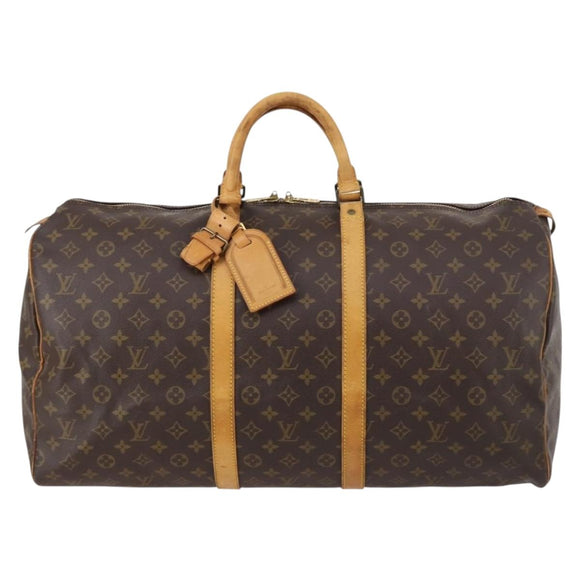 LOUIS VUITTON Monogram Keepall 55 Boston Bag M41424 LV Auth 146237