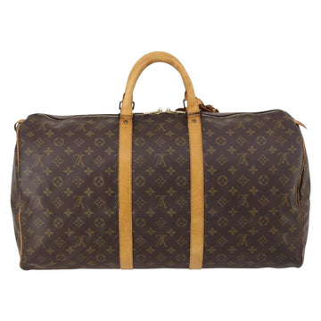 LOUIS VUITTON Monogram Keepall 55 Boston Bag M41424 LV Auth 146237 - 0