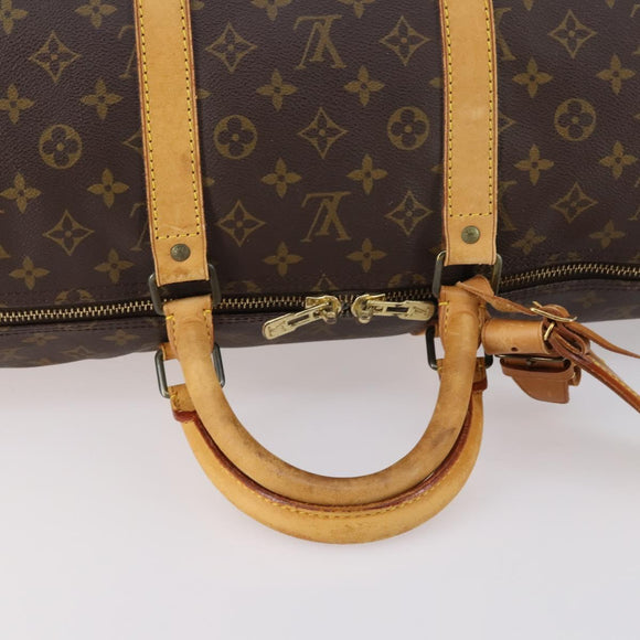 LOUIS VUITTON Monogram Keepall 55 Boston Bag M41424 LV Auth 146237