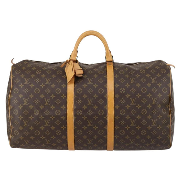 LOUIS VUITTON Monogram Keepall 60 Boston Bag M41422 LV Auth 146239