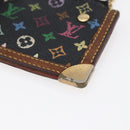 LOUIS VUITTON Multicolor Pochette Cles Coin Purse Black M13664 LV Auth 146244-15