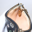 LOUIS VUITTON Multicolor Pochette Cles Coin Purse Black M13664 LV Auth 146244-18