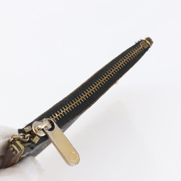 LOUIS VUITTON Multicolor Pochette Cles Coin Purse Black M13664 LV Auth 146244