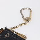 LOUIS VUITTON Multicolor Pochette Cles Coin Purse Black M13664 LV Auth 146244-6