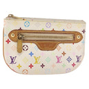LOUIS VUITTON Monogram Multicolor Pochette MM Pouch White M60028 LV Auth 146245-1
