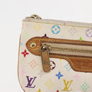 LOUIS VUITTON Monogram Multicolor Pochette MM Pouch White M60028 LV Auth 146245-13