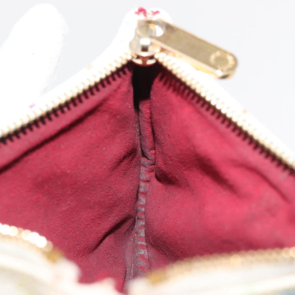 LOUIS VUITTON Monogram Multicolor Pochette MM Pouch White M60028 LV Auth 146245