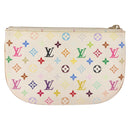 LOUIS VUITTON Monogram Multicolor Pochette MM Pouch White M60028 LV Auth 146245-3