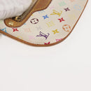 LOUIS VUITTON Monogram Multicolor Pochette MM Pouch White M60028 LV Auth 146245-8