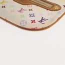 LOUIS VUITTON Monogram Multicolor Pochette MM Pouch White M60028 LV Auth 146245-9