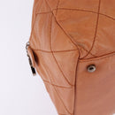 CHANEL Wild Stitch Matelasse Shoulder Bag Leather Brown CC Auth 146246-9