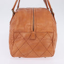 CHANEL Wild Stitch Matelasse Shoulder Bag Leather Brown CC Auth 146246-4