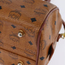 MCM Vicetos Logogram Hand Bag PVC 2way Brown Gold Auth 146250-15