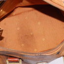 MCM Vicetos Logogram Hand Bag PVC 2way Brown Gold Auth 146250-11