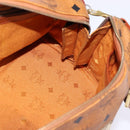 MCM Vicetos Logogram Hand Bag PVC 2way Brown Gold Auth 146250-18