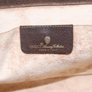 GUCCI GG Supreme Web Sherry Line Clutch Bag PVC Beige Red 156 01 033 Auth 146257-9