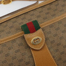 GUCCI Micro GG Supreme Web Sherry Line Bag PVC Beige Gold 89 02 032 Auth 146259-19