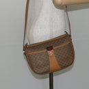 GUCCI Micro GG Supreme Web Sherry Line Bag PVC Beige Gold 89 02 032 Auth 146259-26