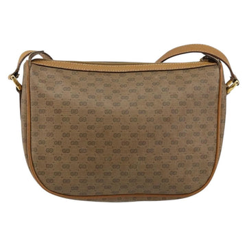 GUCCI Micro GG Supreme Web Sherry Line Bag PVC Beige Gold 89 02 032 Auth 146259 - 0