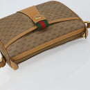 GUCCI Micro GG Supreme Web Sherry Line Bag PVC Beige Gold 89 02 032 Auth 146259-6