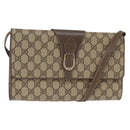 GUCCI GG Supreme Shoulder Bag PVC Beige Gold 94 02 050 Auth 146260-1