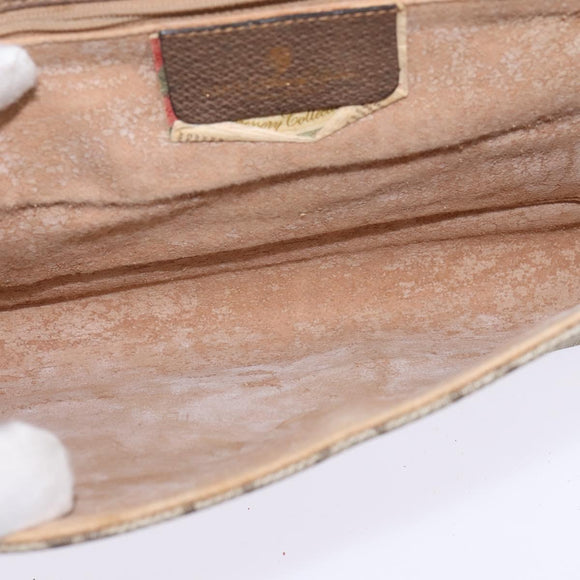 GUCCI GG Supreme Shoulder Bag PVC Beige Gold 94 02 050 Auth 146260