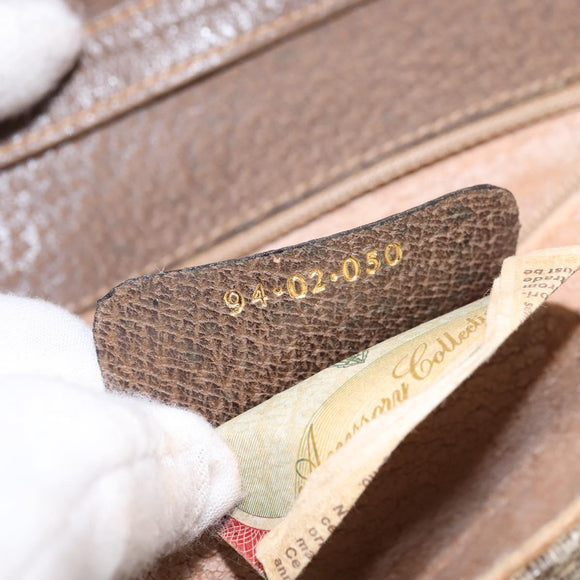 GUCCI GG Supreme Shoulder Bag PVC Beige Gold 94 02 050 Auth 146260