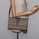 GUCCI GG Supreme Shoulder Bag PVC Beige Gold 94 02 050 Auth 146260-22
