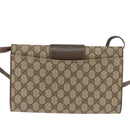 GUCCI GG Supreme Shoulder Bag PVC Beige Gold 94 02 050 Auth 146260-3