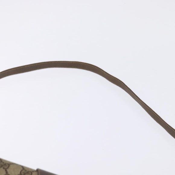 GUCCI GG Supreme Shoulder Bag PVC Beige Gold 94 02 050 Auth 146260