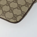 GUCCI GG Supreme Web Sherry Line Bag PVC Beige Gold 904 02 047 Auth 146261-14