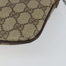 GUCCI GG Supreme Web Sherry Line Bag PVC Beige Gold 904 02 047 Auth 146261-15