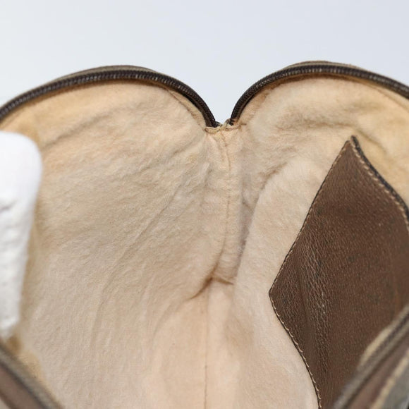 GUCCI GG Supreme Web Sherry Line Bag PVC Beige Gold 904 02 047 Auth 146261