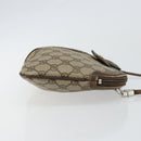 GUCCI GG Supreme Web Sherry Line Bag PVC Beige Gold 904 02 047 Auth 146261-3