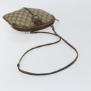 GUCCI GG Supreme Web Sherry Line Bag PVC Beige Gold 904 02 047 Auth 146261-7