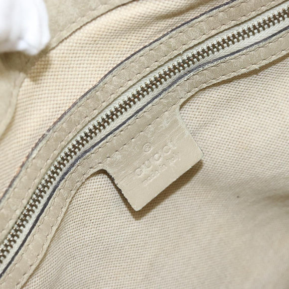 GUCCI GG Canvas Web Sherry Line Pretty Bag Beige Gold 257064 Auth 146262