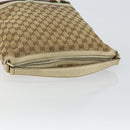 GUCCI GG Canvas Web Sherry Line Pretty Bag Beige Gold 257064 Auth 146262-7