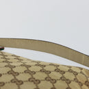 GUCCI GG Canvas Web Sherry Line Pretty Bag Beige Gold 257064 Auth 146262-14