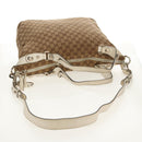 GUCCI GG Canvas Horsebit Tote Bag 2way Beige Gold 232949 Auth 146265-8