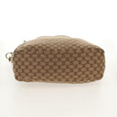 GUCCI GG Canvas Horsebit Tote Bag 2way Beige Gold 232949 Auth 146265-7