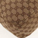 GUCCI GG Canvas Horsebit Tote Bag 2way Beige Gold 232949 Auth 146265-22