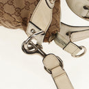 GUCCI GG Canvas Horsebit Tote Bag 2way Beige Gold 232949 Auth 146265-24