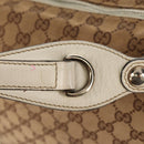 GUCCI GG Canvas Horsebit Tote Bag 2way Beige Gold 232949 Auth 146265-26