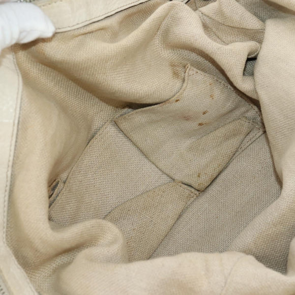 GUCCI GG Canvas Horsebit Tote Bag 2way Beige Gold 232949 Auth 146265